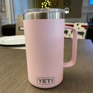 ICE PINK 24oz YETI Rambler Mug with handle
